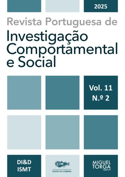 A capa do volume 11, número 2 (2025) da Revista Portuguesa de Investigação Comportamental e Social